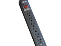 AC Strip Surge Suppressor, 6 Outlet , 6' Cord