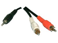 Y-Cable 3.5mm Stereo Plug to 2 RCA Plugs