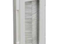 Decora Style Split Brush Bulk Cable Wall Plate, Single Gang, White