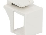 Modular Keystone Blank Insert, White, 10 Pack