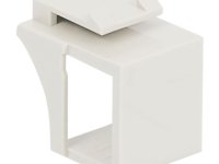 Modular Keystone Blank Insert, White, 10 Pack