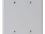 blank wallplate, 2 gang