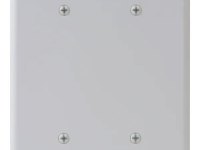 blank wallplate, 2 gang