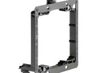Low Voltage Dual Gang Mounting Bracket, Black, 2 Gang