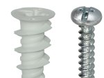 #8 Nylon Walldriller Anchor Kit w/ Pan Head Combo Drive Screws
